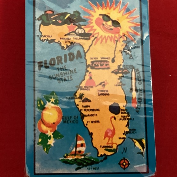 Vintage Florida themed playing deck card - Picture 5 of 6